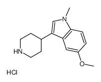 5-Methoxy-1-methyl-3-(4-piperidinyl)-1H-indole hydrochloride (1:1 ) Structure