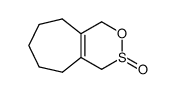 4,5,6,7,8,9-hexahydro-1H-cyclohept[d][1,2]oxathiin-3-oxide结构式