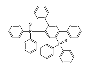 (6-diphenylphosphinothioyl-3,5-diphenylphosphinin-2-yl)-diphenyl-sulfanylidene-λ5-phosphane Structure