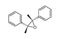 (2R,3S)-2,3-dimethyl-2,3-diphenyloxirane结构式