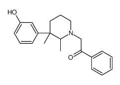 2-[3-(3-hydroxyphenyl)-2,3-dimethylpiperidin-1-yl]-1-phenylethanone Structure