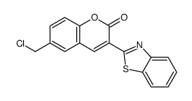 3-(1,3-benzothiazol-2-yl)-6-(chloromethyl)chromen-2-one Structure