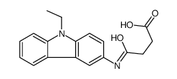 4-[(9-ethylcarbazol-3-yl)amino]-4-oxobutanoic acid Structure