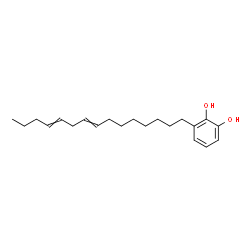 3-pentadeca-8,11-dienylbenzene-1,2-diol Structure