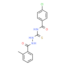 4-chloro-N-{[2-(2-methylbenzoyl)hydrazino]carbonothioyl}benzamide Structure