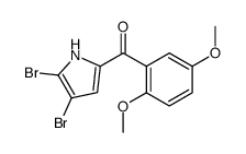 (4,5-dibromo-1H-pyrrol-2-yl)-(2,5-dimethoxyphenyl)methanone Structure