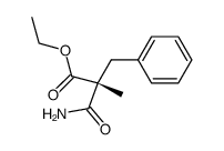 ethyl (R)-3-amino-2-benzyl-2-methyl-3-oxopropanoate Structure