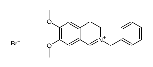 2-benzyl-6,7-dimethoxy-3,4-dihydroisoquinolin-2-ium,bromide结构式