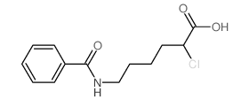 6-benzamido-2-chloro-hexanoic acid Structure