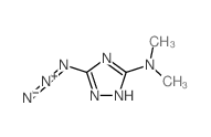 (5-dimethylamino-2H-1,2,4-triazol-3-yl)imino-imino-azanium结构式