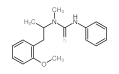 1-[1-(2-methoxyphenyl)propan-2-yl]-1-methyl-3-phenyl-thiourea结构式