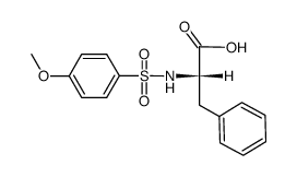 (2S)-2-[(4-methoxyphenyl)sulfonylamino]-3-phenyl-propanoic acid picture