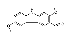 2,6-dimethoxy-9H-carbazole-3-carbaldehyde Structure