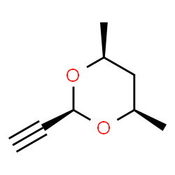 1,3-Dioxane, 2-ethynyl-4,6-dimethyl-, (2alpha,4alpha,6alpha)- (9CI)结构式