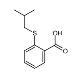 2-(2-methylpropylsulfanyl)benzoic acid结构式