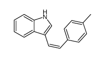 3-((Z)-2-p-Tolyl-vinyl)-1H-indole Structure