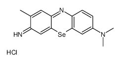 (7-amino-8-methylphenoselenazin-3-ylidene)-dimethylazanium,chloride结构式