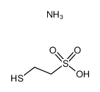 2-mercapto-ethanesulfonic acid, ammonium salt Structure