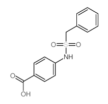 Benzoic acid,4-[[(phenylmethyl)sulfonyl]amino]-结构式