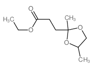 1,3-Dioxolane-2-propanoic acid, 2,4-dimethyl-, ethyl ester structure