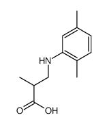 3-(2,5-dimethylanilino)-2-methylpropanoic acid结构式