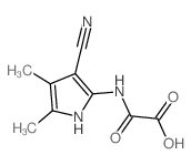 Acetic acid,2-[(3-cyano-4,5-dimethyl-1H-pyrrol-2-yl)amino]-2-oxo- structure