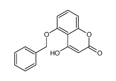 4-hydroxy-5-phenylmethoxychromen-2-one Structure