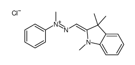 氯-1,3,3-三甲基-2-[(苯基肼亚基)甲基]-3H-吲哚翁结构式