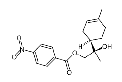 (4R,8R)-8-hydroxy-p-menth-1-en-9-yl 4'-nitrobenzoate Structure