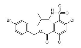 (4-bromophenyl)methyl 2,4-dichloro-5-(2-methylpropylsulfamoyl)benzoate结构式