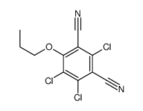 2,5,6-Trichloro-4-propoxy-1,3-benzenedicarbonitrile结构式