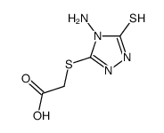 2-[(4-amino-5-sulfanylidene-1H-1,2,4-triazol-3-yl)sulfanyl]acetic acid结构式