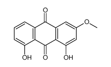 1,8-dihydroxy-3-methoxyanthracene-9,10-dione Structure