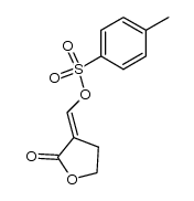 (E)-4,5-dihydro-3-(p-tolylsulfonyloxymethylene)-2(3H)-furanone结构式