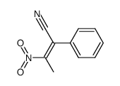 Z α-phenyl β-nitrocrotononitrile Structure