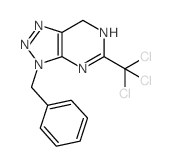 3H-1,2,3-Triazolo[4,5-d]pyrimidine,4,7-dihydro-3-(phenylmethyl)-5-(trichloromethyl)- picture