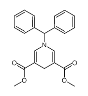 dimethyl 1-benzhydryl-1,4-dihydropyridine-3,5-dicarboxylate结构式