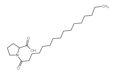 1-(1-Oxohexadecyl)-L-proline structure