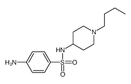 4-amino-N-(1-butylpiperidin-4-yl)benzenesulfonamide结构式