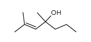 2,4-dimethyl-hept-2-en-4-ol结构式