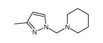 1-[(3-methylpyrazol-1-yl)methyl]piperidine Structure