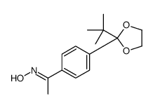 N-[1-[4-(2-tert-butyl-1,3-dioxolan-2-yl)phenyl]ethylidene]hydroxylamine结构式