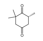 2,2,6-Trimethyl-1,4-cyclohexandion结构式