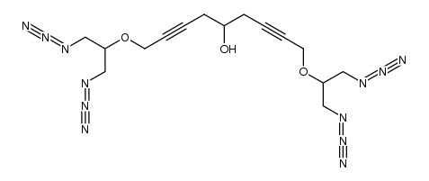 1,9-bis((1,3-diazidopropan-2-yl)oxy)nona-2,7-diyn-5-ol Structure