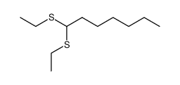 1,1-bis-ethylsulfanyl-heptane Structure