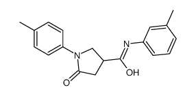 N-(3-methylphenyl)-1-(4-methylphenyl)-5-oxopyrrolidine-3-carboxamide Structure