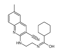 Cyclohexanecarboxamide, N-[2-[(3-cyano-6-methyl-2-quinolinyl)amino]ethyl]- (9CI)结构式