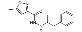 N'-(α-Methylphenethyl)-5-methyl-3-isoxazolecarbohydrazide结构式