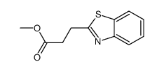 2-Benzothiazolepropanoicacid,methylester(9CI) Structure