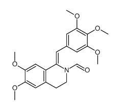 2-formyl-6,7-dimethoxy-1-(3,4,5-trimethoxy-benzylidene)-1,2,3,4-tetrahydro-isoquinoline结构式